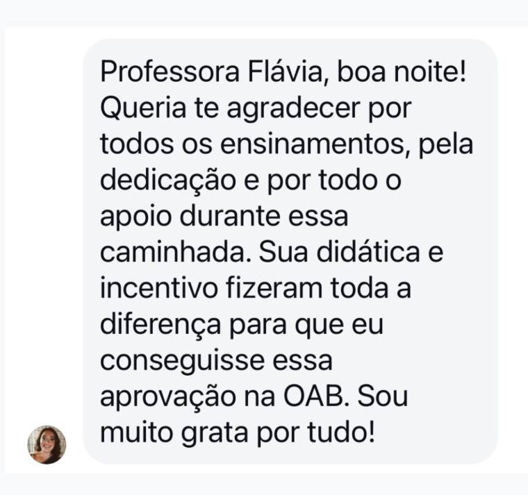 Depoimento de aluno aprovado na OAB