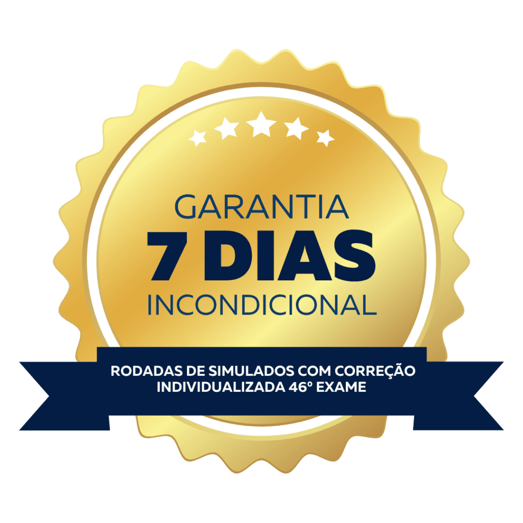 RODADAS DE SIMULADOS COM CORREÇÃO INDIVIDUALIZADA 46º Exame