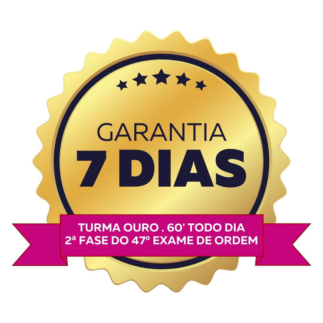 Selo de garantia de 7 dias